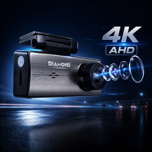 Diamond Audio Q9 Pro 4K AHD WiFi Dual Dash Cam